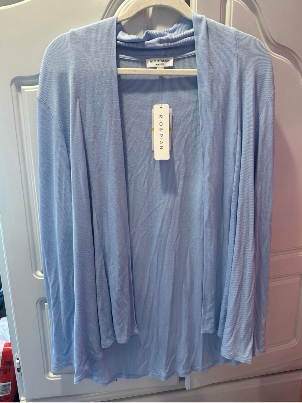 Rio & Rian Light Blue Open Cardigan (Size M) – NWT